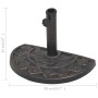 Base de sombrilla de resina medio círculo bronce 9 kg de vidaXL, Bases para sombrillas - Ref: Foro24-43655, Precio: 41,54 €, ...