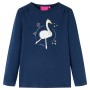 Camiseta infantil de manga larga azul marino 140 de vidaXL, Camisetas para niños - Ref: Foro24-13698, Precio: 10,06 €, Descue...