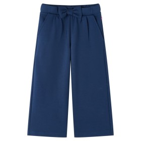 Pantalón infantil con perneras anchas azul marino 104 de vidaXL, Pantalones de niños - Ref: Foro24-14828, Precio: 13,06 €, De...