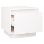 Solid white pine wood bedside table 35x34x32 cm by vidaXL, Nightstands - Ref: Foro24-813397, Price: 39,71 €, Discount: %