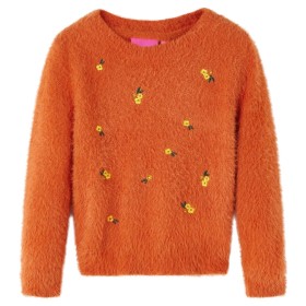 Orangefarbener Kinderstrickpullover 128 von vidaXL, Kinder-T-Shirts - Ref: Foro24-14945, Preis: 16,99 €, Rabatt: %