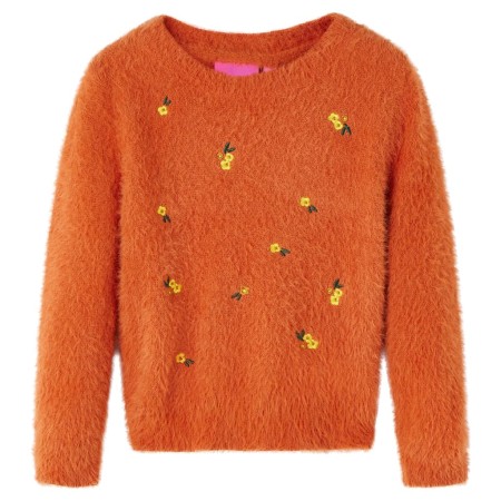 Orangefarbener Kinderstrickpullover 128 von vidaXL, Kinder-T-Shirts - Ref: Foro24-14945, Preis: 16,40 €, Rabatt: %