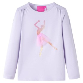 Camiseta infantil de manga larga lila claro 104 de vidaXL, Camisetas para niños - Ref: Foro24-13995, Precio: 8,99 €, Descuent...