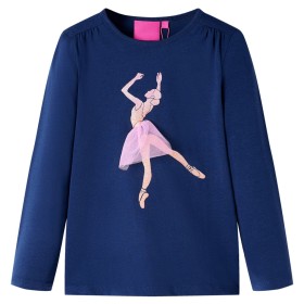 Navy blue long-sleeved children's t-shirt 128 by vidaXL, Kids T-shirts - Ref: Foro24-14002, Price: 8,99 €, Discount: %