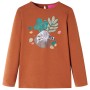 Langarm-T-Shirt für Kinder in der Farbe Cognac 128 von vidaXL, Kinder-T-Shirts - Ref: Foro24-14172, Preis: 9,99 €, Rabatt: %