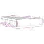 Estructura de cama roble ahumado 150x200 cm de vidaXL, Camas y somieres - Ref: Foro24-3203870, Precio: 142,82 €, Descuento: %