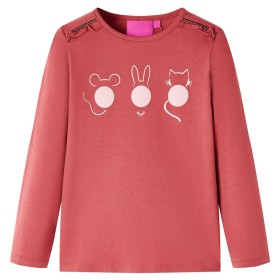 Hellbraunes, langärmliges Kinder-T-Shirt 104 in Rosa von vidaXL, Kinder-T-Shirts - Ref: Foro24-13775, Preis: 9,99 €, Rabatt: %