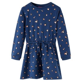 Marineblaues Langarm-Kinderkleid 116 von vidaXL, Kinderkleider - Ref: Foro24-13576, Preis: 12,99 €, Rabatt: %