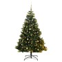 Artificial Christmas tree with hinges 150 LED and balls 120 cm by vidaXL, Christmas trees - Ref: Foro24-3210285, Price: 76,34...