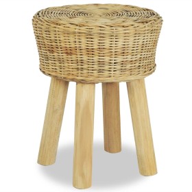 Natural rattan bar stool by vidaXL, Kitchen stools - Ref: Foro24-244578, Price: 70,62 €, Discount: %