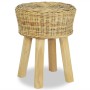 Barhocker aus natürlichem Rattan von vidaXL, Küchenhocker - Ref: Foro24-244578, Preis: 71,64 €, Rabatt: %