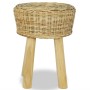 Barhocker aus natürlichem Rattan von vidaXL, Küchenhocker - Ref: Foro24-244578, Preis: 70,62 €, Rabatt: %