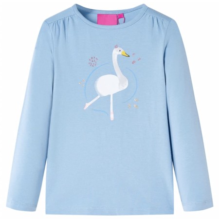 Camiseta infantil de manga larga azul claro 128 de vidaXL, Camisetas para niños - Ref: Foro24-13702, Precio: 8,99 €, Descuent...