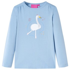 Children's long-sleeved t-shirt light blue 104 by vidaXL, Kids T-shirts - Ref: Foro24-13700, Price: 8,99 €, Discount: %