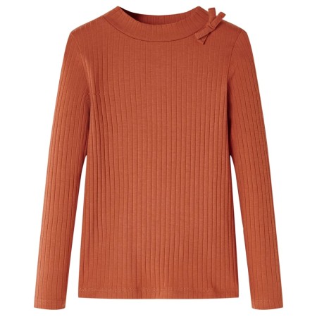 Children's long-sleeved t-shirt in cognac color 116 by vidaXL, Kids T-shirts - Ref: Foro24-14126, Price: 7,95 €, Discount: %