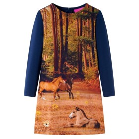 Navy blue long-sleeved children's dress 116 by vidaXL, Children's dresses - Ref: Foro24-14854, Price: 13,99 €, Discount: %