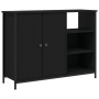 Aparador de madera de ingeniería negro 100x33x75 cm de vidaXL, Aparadores - Ref: Foro24-835549, Precio: 87,02 €, Descuento: %