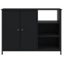 Aparador de madera de ingeniería negro 100x33x75 cm de vidaXL, Aparadores - Ref: Foro24-835549, Precio: 87,02 €, Descuento: %