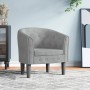 Light gray velvet armchair by vidaXL, Armchairs - Ref: Foro24-356469, Price: 157,66 €, Discount: %