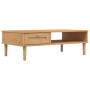 Mesa de centro SENJA aspecto ratán madera marrón 100x55x33 cm de vidaXL, Mesas de centro - Ref: Foro24-358046, Precio: 68,49 ...