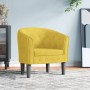 Yellow velvet armchair by vidaXL, Armchairs - Ref: Foro24-356476, Price: 215,55 €, Discount: %