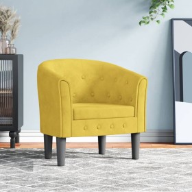 Yellow velvet armchair by vidaXL, Armchairs - Ref: Foro24-356476, Price: 183,42 €, Discount: %