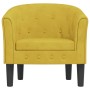 Sillón de terciopelo amarillo de vidaXL, Sillones - Ref: Foro24-356476, Precio: 215,55 €, Descuento: %