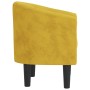 Sillón de terciopelo amarillo de vidaXL, Sillones - Ref: Foro24-356476, Precio: 215,55 €, Descuento: %