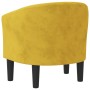 Sillón de terciopelo amarillo de vidaXL, Sillones - Ref: Foro24-356476, Precio: 215,55 €, Descuento: %