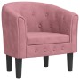 Pink velvet armchair by vidaXL, Armchairs - Ref: Foro24-356474, Price: 168,00 €, Discount: %