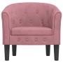 Pink velvet armchair by vidaXL, Armchairs - Ref: Foro24-356474, Price: 168,00 €, Discount: %