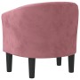 Pink velvet armchair by vidaXL, Armchairs - Ref: Foro24-356474, Price: 168,00 €, Discount: %