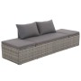 Cama de jardín 195x60 cm ratán sintético gris de vidaXL, Camas para exteriores - Ref: Foro24-43955, Precio: 226,26 €, Descuen...