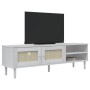 Mueble de TV SENJA aspecto ratán madera pino blanco 158x40x49cm de vidaXL, Muebles TV - Ref: Foro24-358044, Precio: 95,90 €, ...