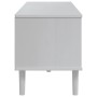 Mueble de TV SENJA aspecto ratán madera pino blanco 158x40x49cm de vidaXL, Muebles TV - Ref: Foro24-358044, Precio: 95,90 €, ...