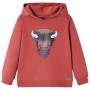 Sudadera infantil con capucha rojo tostado 128 de vidaXL, Camisetas para niños - Ref: Foro24-13012, Precio: 15,99 €, Descuent...