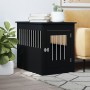 Jaula para perros madera de ingeniería negro 55x80x68 cm de vidaXL, Casetas para perros - Ref: Foro24-838324, Precio: 96,12 €...