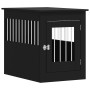 Black engineered wood dog cage 55x80x68 cm by vidaXL, Dog kennels - Ref: Foro24-838324, Price: 96,12 €, Discount: %