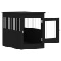 Black engineered wood dog cage 55x80x68 cm by vidaXL, Dog kennels - Ref: Foro24-838324, Price: 96,12 €, Discount: %