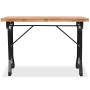 Dining table with solid fir wood surface 122x65x82 cm by vidaXL, Kitchen and dining tables - Ref: Foro24-245462, Price: 204,6...