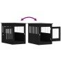 Black engineered wood dog cage 55x80x68 cm by vidaXL, Dog kennels - Ref: Foro24-838324, Price: 96,12 €, Discount: %