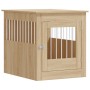 Jaula para perros madera ingeniería roble Sonoma 64,5x80x71 cm de vidaXL, Casetas para perros - Ref: Foro24-838332, Precio: 1...