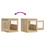 Jaula para perros madera ingeniería roble Sonoma 64,5x80x71 cm de vidaXL, Casetas para perros - Ref: Foro24-838332, Precio: 1...