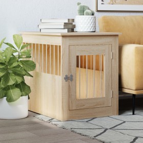 Hundekäfig aus Holzwerkstoff Sonoma-Eiche 55x75x65 cm von vidaXL, Hundehütten - Ref: Foro24-838318, Preis: 99,99 €, Rabatt: %