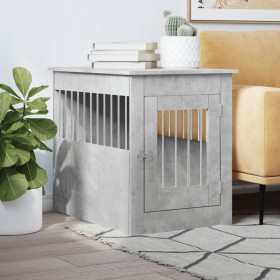 Dog cage engineered wood gray concrete 55x80x68 cm by vidaXL, Dog kennels - Ref: Foro24-838326, Price: 103,38 €, Discount: %