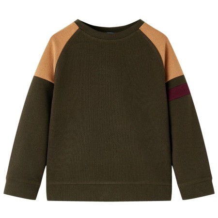 Dark khaki and light brown children's sweatshirt 92 by vidaXL, Kids T-shirts - Ref: Foro24-13389, Price: 15,52 €, Discount: %