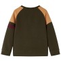 Sudadera infantil caqui oscuro y marrón claro 92 de vidaXL, Camisetas para niños - Ref: Foro24-13389, Precio: 15,52 €, Descue...