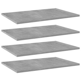 Concrete gray plywood shelf 4 units 60x40x1.5cm by vidaXL, Shelves - Ref: Foro24-805258, Price: 31,54 €, Discount: %