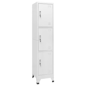 Locker cabinet with 3 compartments 38x45x180 cm by vidaXL, Lockers and storage cabinets - Ref: Foro24-244474, Price: 162,41 €...