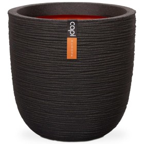 Capi Nature Rib Planter Black 43x41 cm KBLR933 by Capi, Pots and planters - Ref: Foro24-424234, Price: 95,99 €, Discount: %